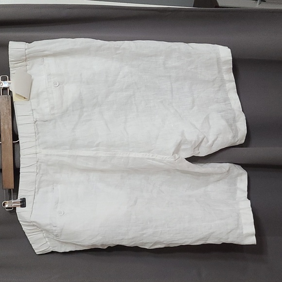 NWT Natural Blue By Visitor Mens White Linen Shorts Pockets Beachy Cool Sz XXL - Picture 6 of 16